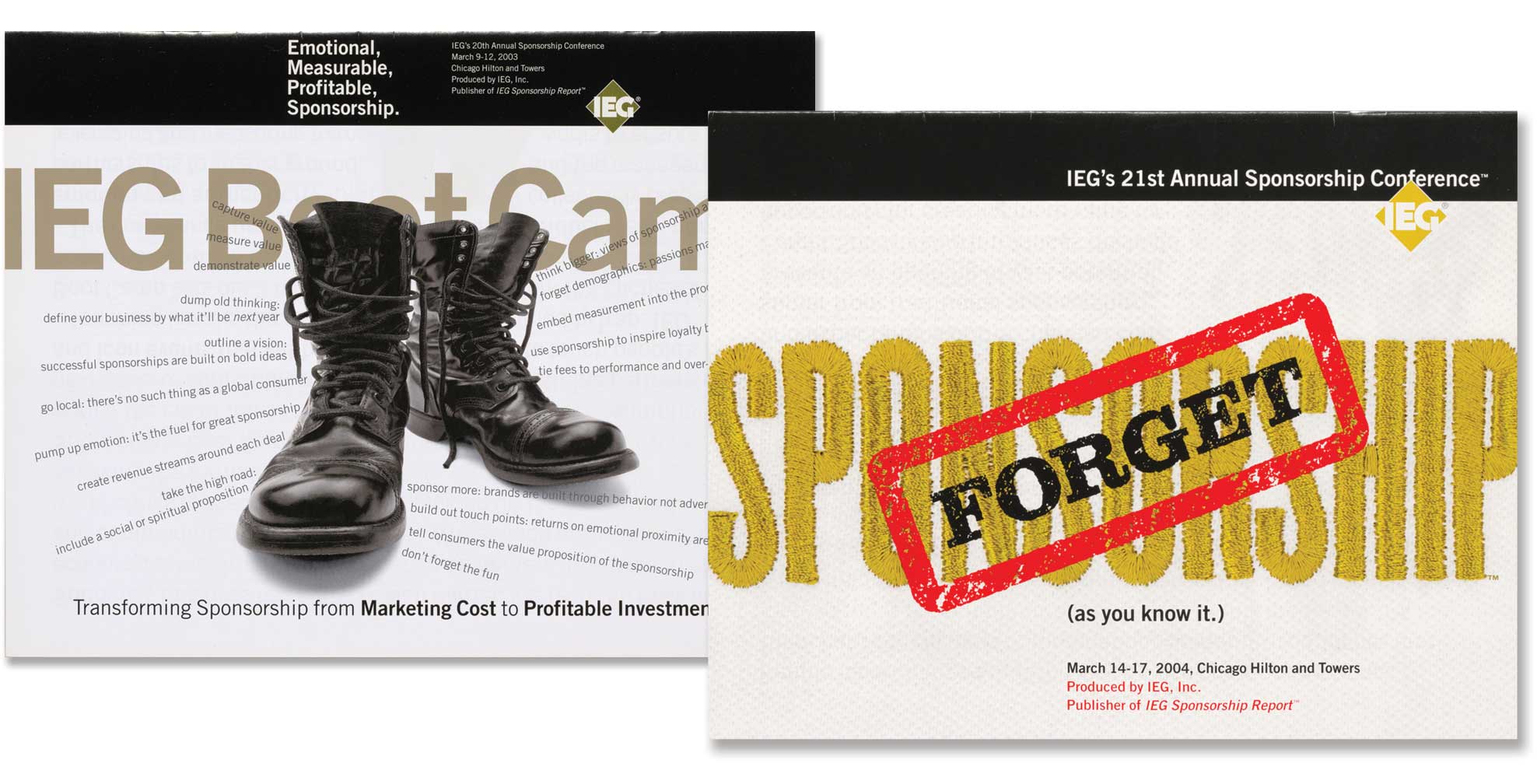international-events-group_conference-schedule-cover_2.jpg Art Direction by: Bart Crosby, Crosby Associates